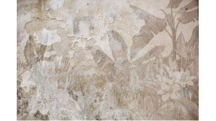 Yaprak ve Taş duvar desenli duvar kağıdı - BC-PC-74385