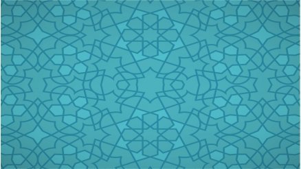 Turkuaz Selçuklu Motifi Kanvas Tablo