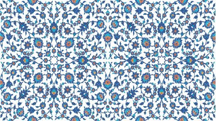 Çini Deseni Kanvas Tablo