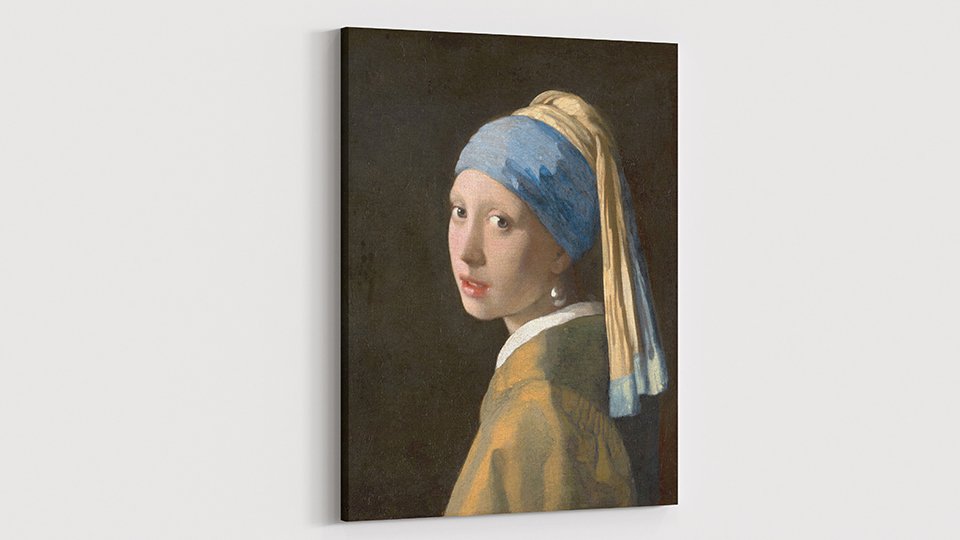 Johannes Vermeer İnci Küpeli Kız Kanvas Tablo