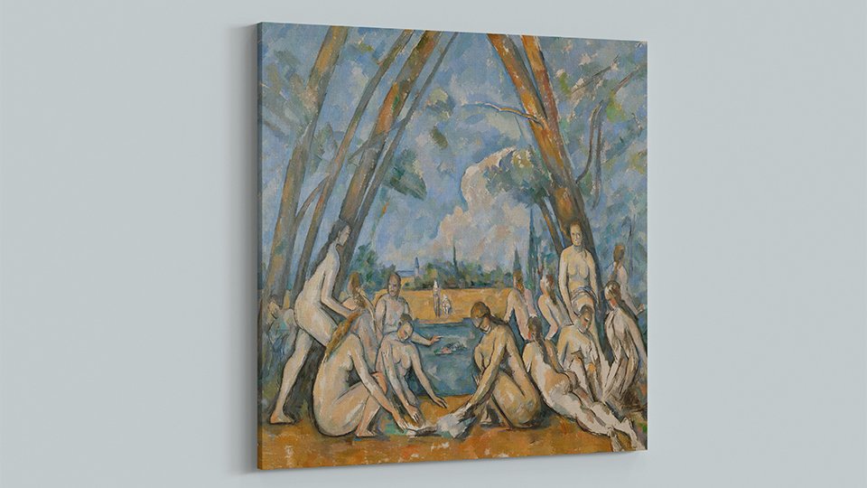 Paul Cezanne Banyo Yapanlar Kanvas Tablo