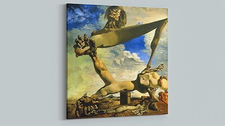 Salvador Dali Haşlanmış Fasülyeli Yumusak Yapı, İç Savaş Kanvas Tablo