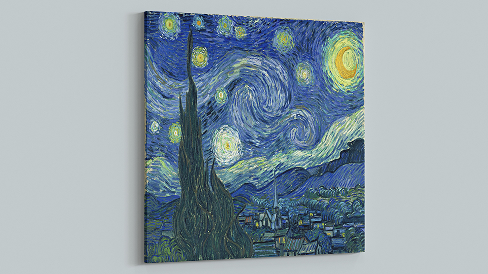 Vincent Van Gogh Yıldızlı Gece Kanvas Tablo