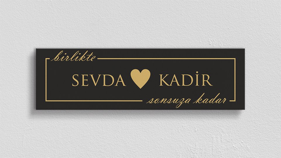 Sevgililer Günü Özel Çift İsimli