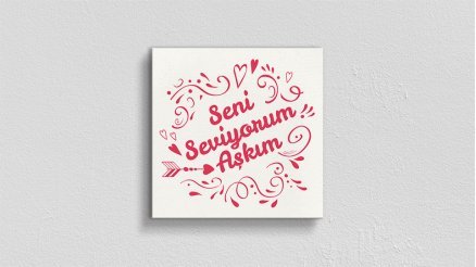 Sevgililer Günü Özel Kanvas Tablo