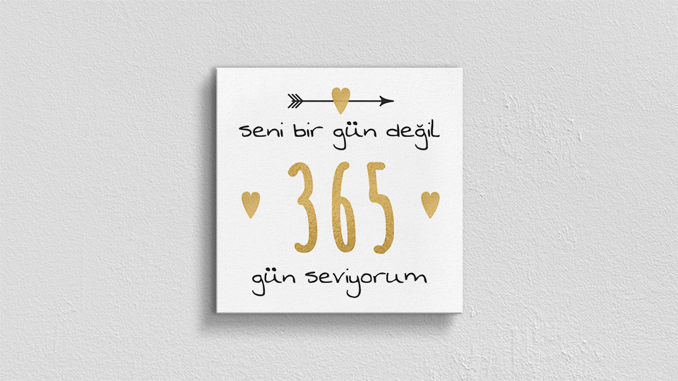 Sevgililer Günü Özel Kanvas Tablo