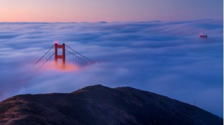 Zirveden Golden Gate Köprüsü Duvar Kağıdı