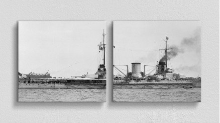 İngiliz Savaş Gemisi Kanvas Tablo