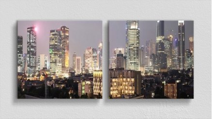 DS-180017111 - Şehir Temalı Kanvas Tablo