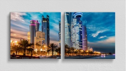 DS-180017136 - Şehir Temalı Kanvas Tablo