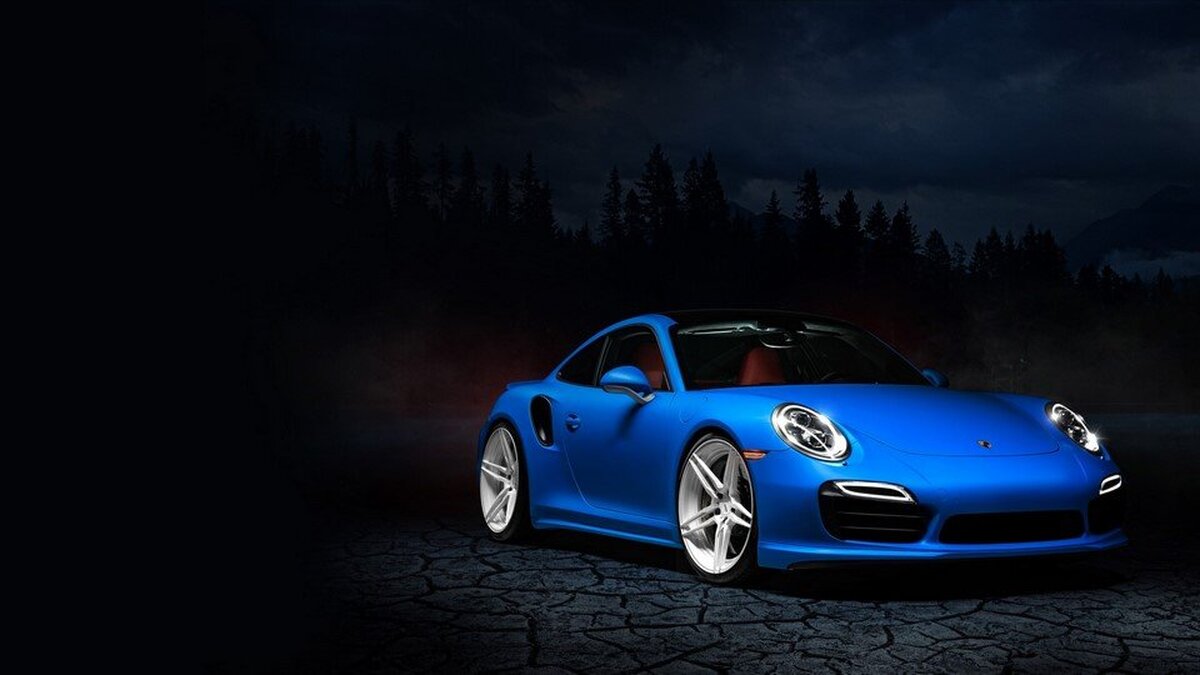 Mavi Porsche Duvar Kağıdı