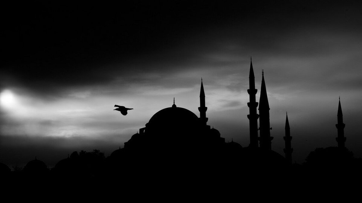 Cami Silüeti Duvar Kağıdı