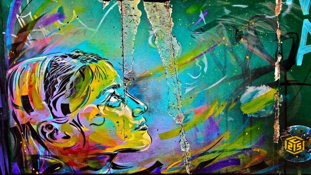 Sanatsal Grafiti Duvar Kağıdı