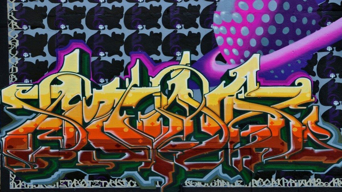 Grafiti Yazı Duvar Kağıdı