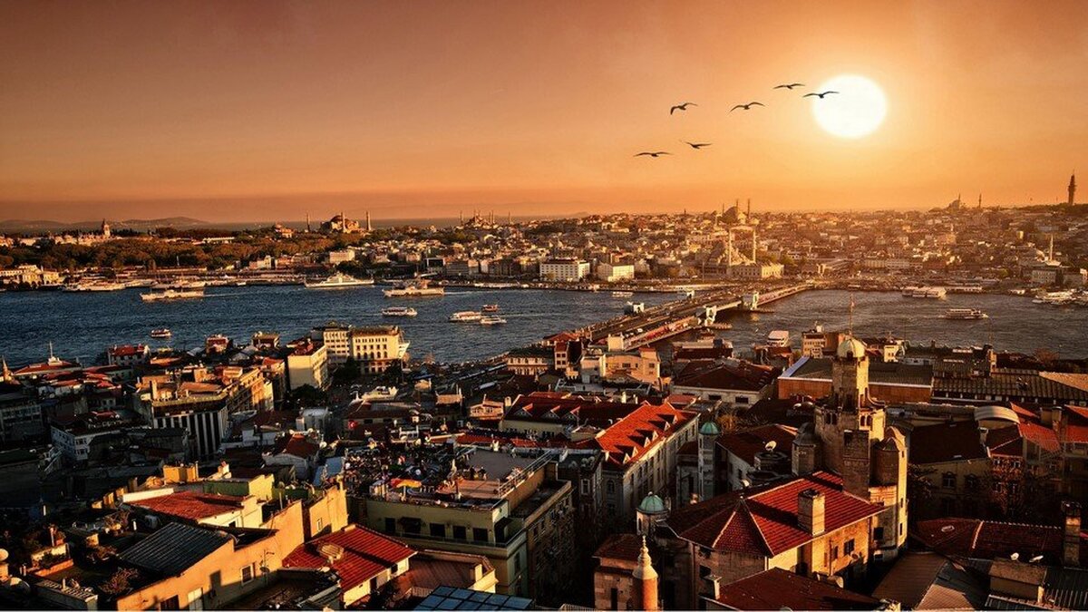 İstanbul Manzarası Duvar kağıdı